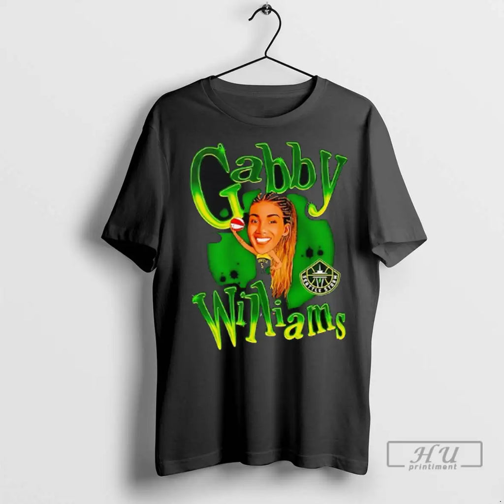 Trending Gabby William Seattle Storm Basketball - Adult & Kids T-Shirts, Sweatshirts & Hoodies apparel design preview 1