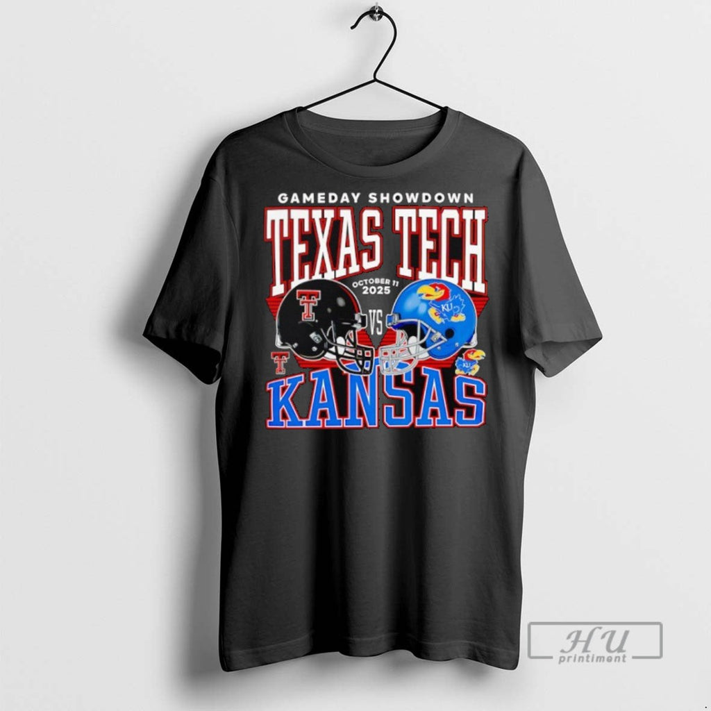 Trending Gameday Showdown Texas Tech Red Raiders Vs - Adult & Kids T-Shirts, Sweatshirts & Hoodies apparel design preview 1