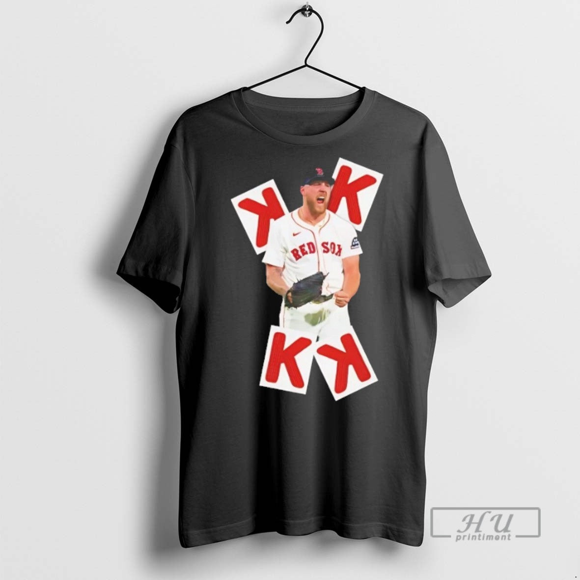 Trending Garrett Crochet K Boston Red Sox Graphic - Adult & Kids T-Shirts, Sweatshirts & Hoodies apparel design preview 1
