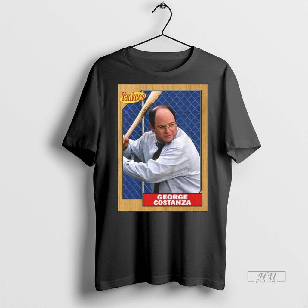 Trending George Costanza Yankees Baseball Card - Adult & Kids T-Shirts, Sweatshirts & Hoodies apparel design preview 1