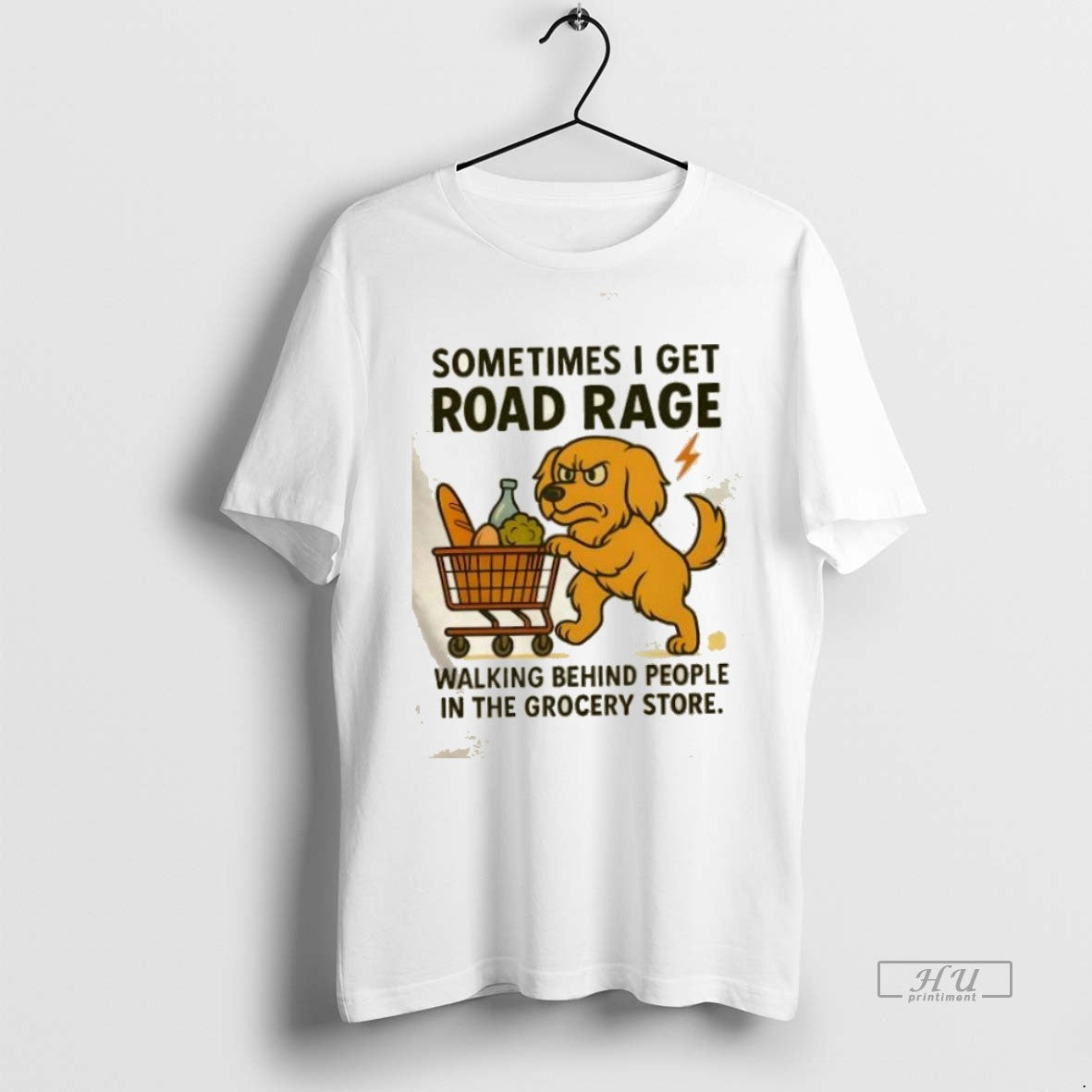 Trending Golden Dog Sometimes I Get Road Rage Walking - Adult & Kids T-Shirts, Sweatshirts & Hoodies apparel design preview 1