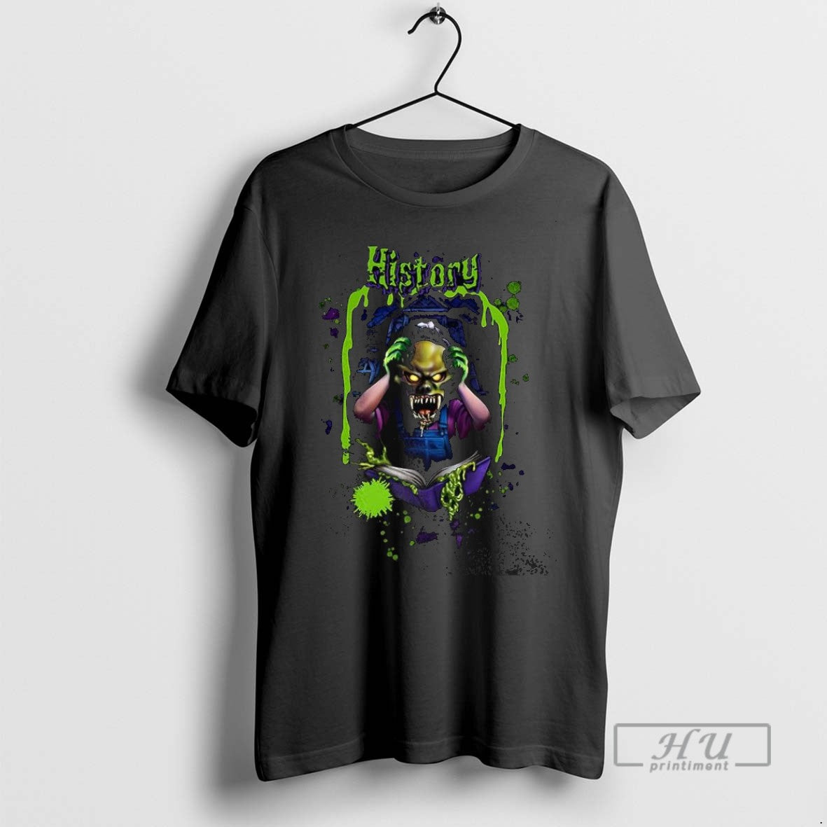 Trending Goosebumps Monster Reading Book Horror - Adult & Kids T-Shirts, Sweatshirts & Hoodies apparel design preview 1