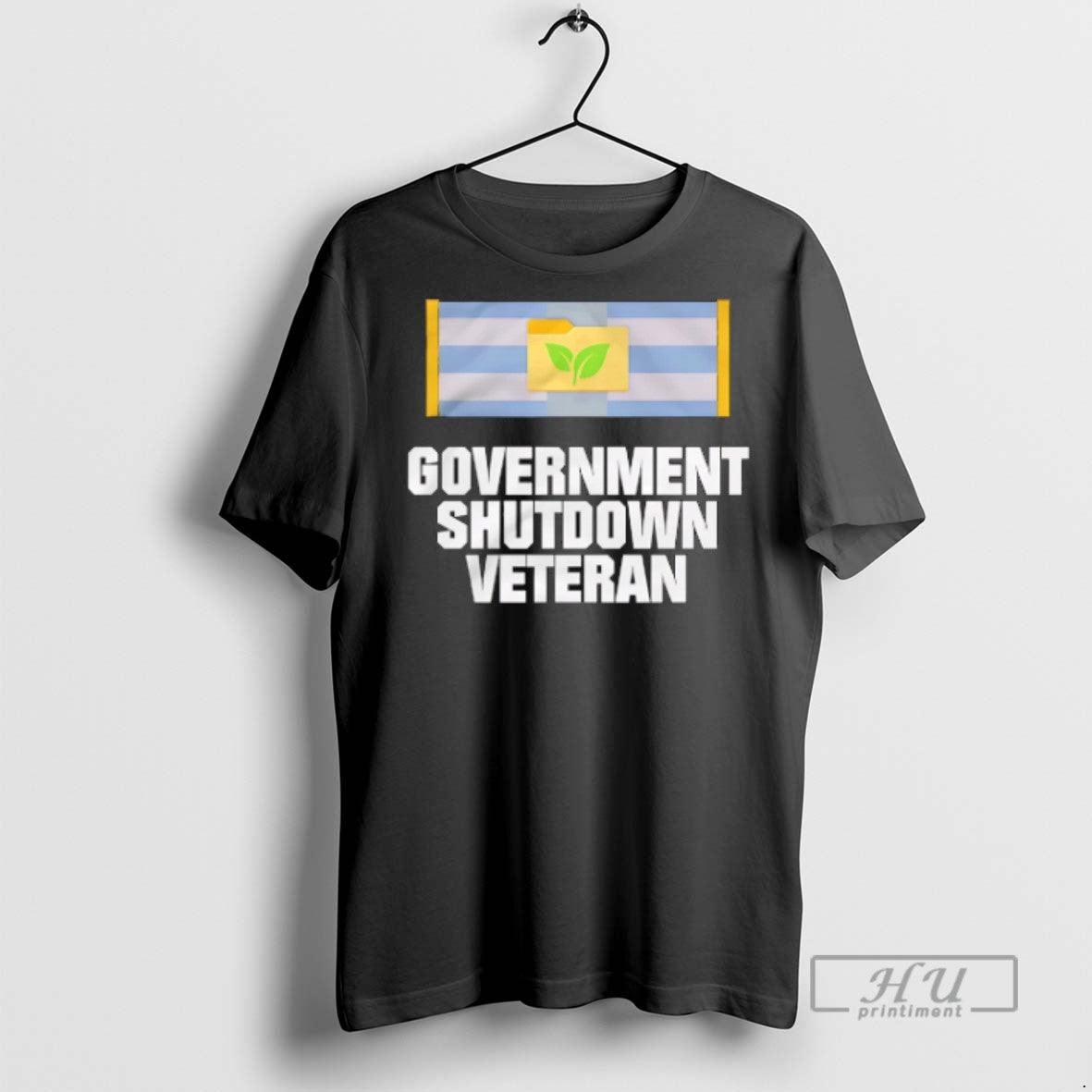 Trending Government Shutdown Ribbon Veteran Flag - Adult & Kids T-Shirts, Sweatshirts & Hoodies apparel design preview 1