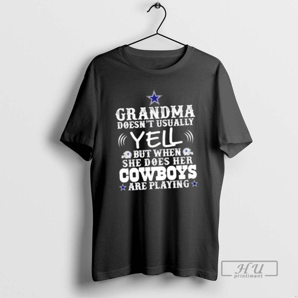 Trending Grandma Doesnt Usually Yell But When She - Adult & Kids T-Shirts, Sweatshirts & Hoodies apparel design preview 1