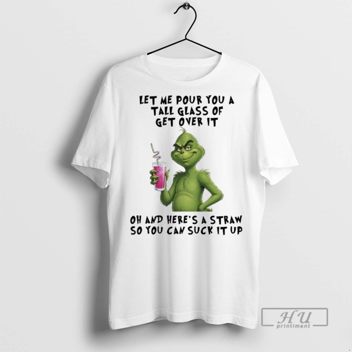 Trending Grinch Christmas Let Me Pour You A Tall - Adult & Kids T-Shirts, Sweatshirts & Hoodies apparel design preview 1