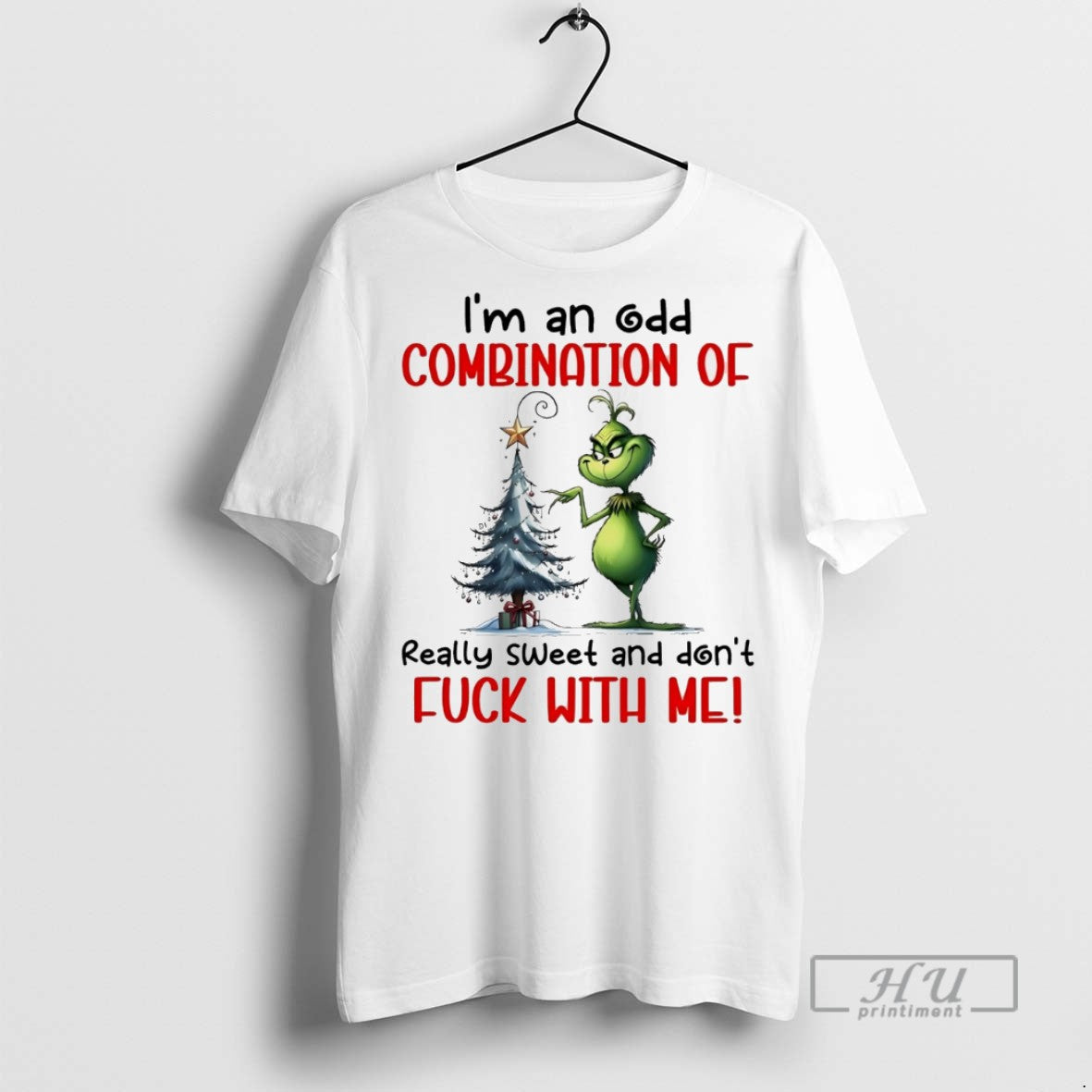 Trending Grinch Im An Odd Combination Of Really Sweet - Adult & Kids T-Shirts, Sweatshirts & Hoodies apparel design preview 1