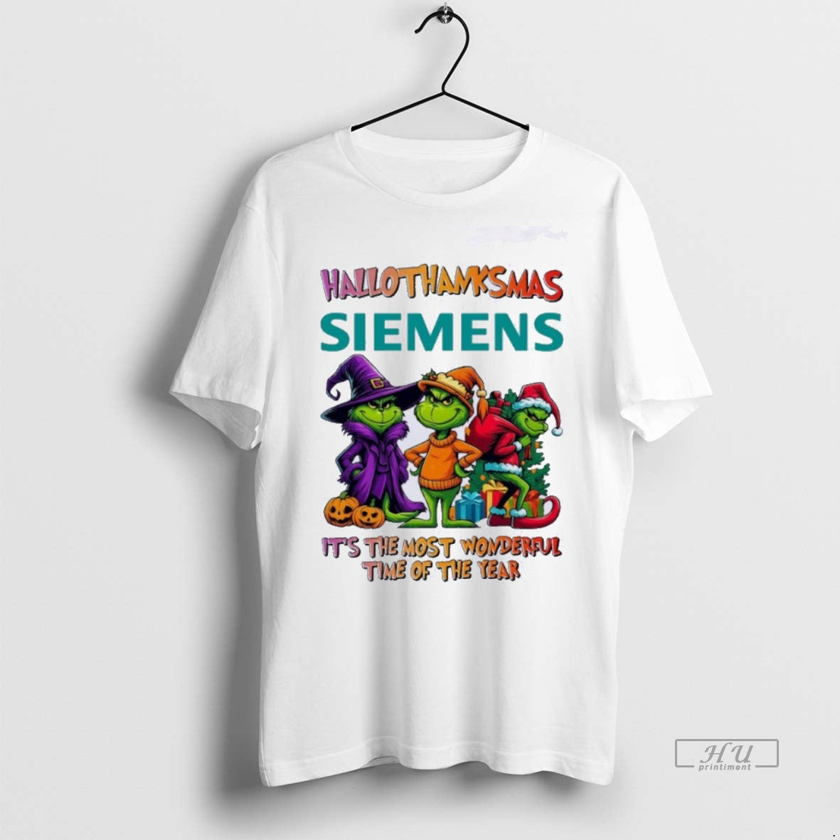 Trending Grinch X Siemens Hallothanksmas Its The Most - Adult & Kids T-Shirts, Sweatshirts & Hoodies apparel design preview 1