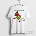 Trending Grinch Exhale Christmas White - Adult & Kids T-Shirts, Sweatshirts & Hoodies apparel design preview 1