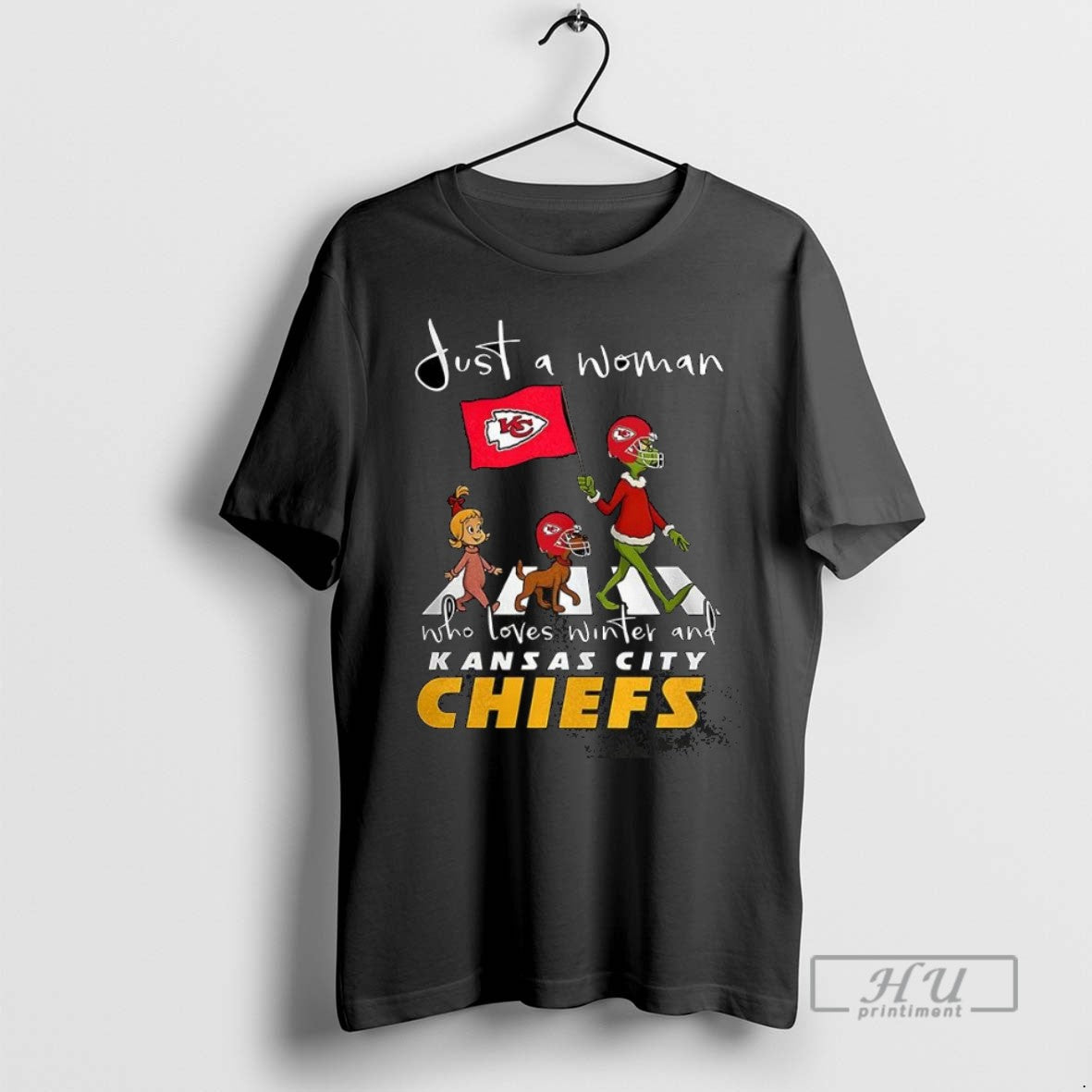 Trending Grinch Just A Woman Who Loves Winter And - Adult & Kids T-Shirts, Sweatshirts & Hoodies apparel design preview 1