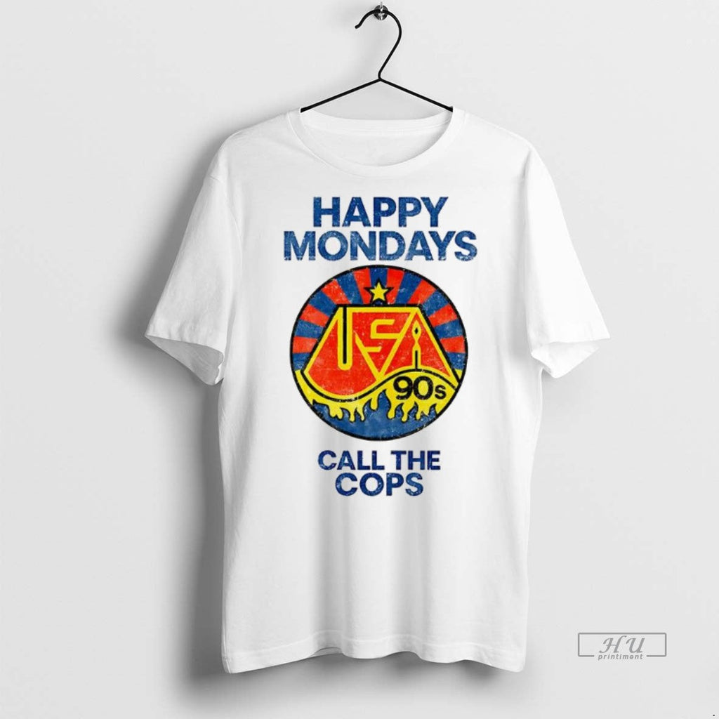 Trending Happy Mondays Call The Cops Sweater - Adult & Kids T-Shirts, Sweatshirts & Hoodies apparel design preview 1
