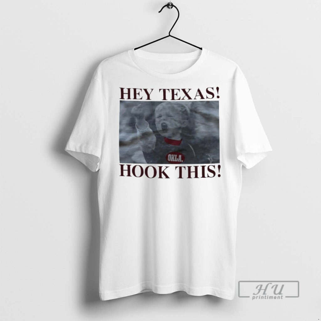 Trending Hey Texas Okla Hook This Graphic - Adult & Kids T-Shirts, Sweatshirts & Hoodies apparel design preview 1