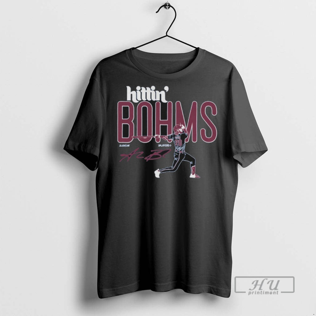 Trending Hittin Bohms Alec Bohm Philadelphia Phillies - Adult & Kids T-Shirts, Sweatshirts & Hoodies apparel design preview 1
