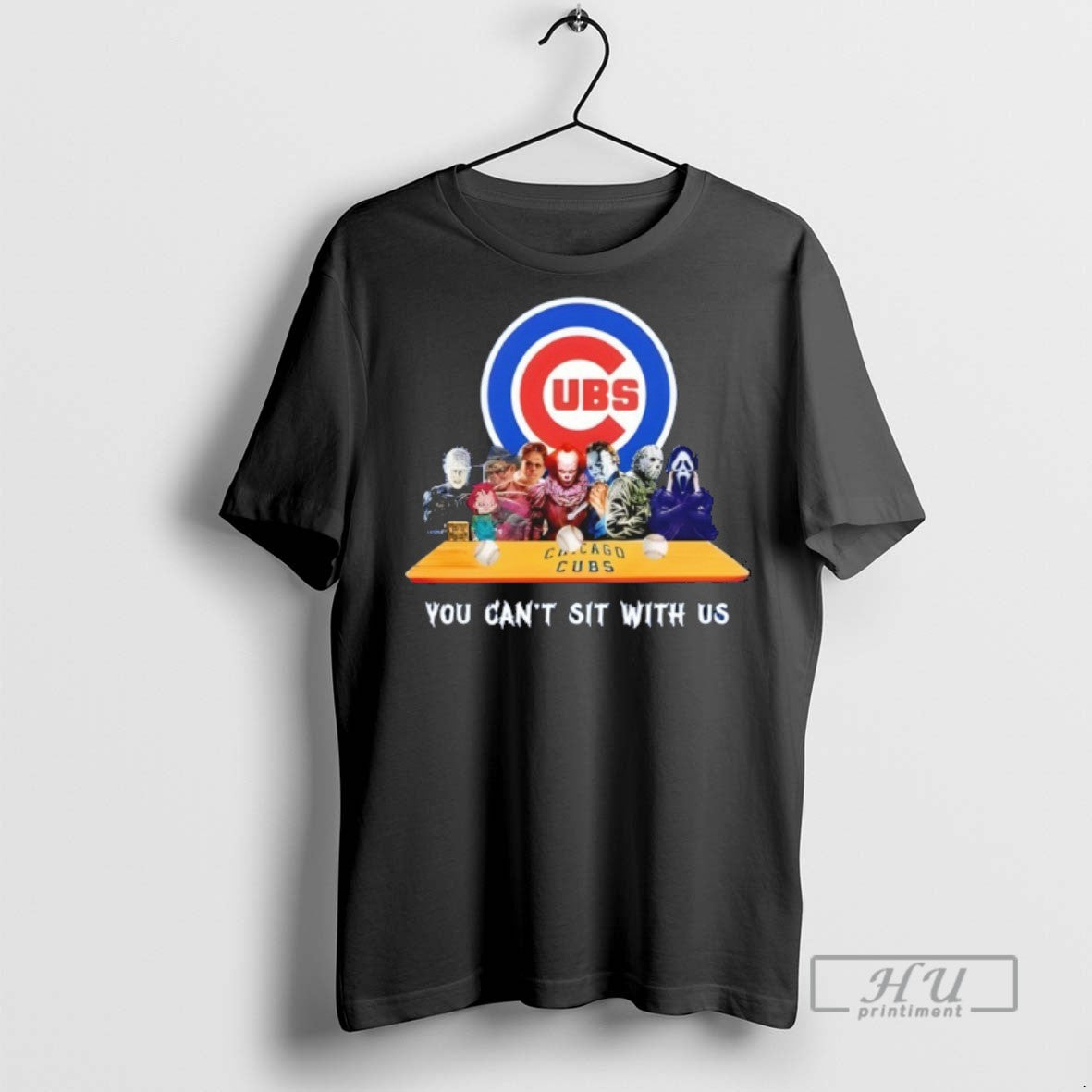 Trending Horror Movie Characters You Cant Sit With Us - Adult & Kids T-Shirts, Sweatshirts & Hoodies apparel design preview 1