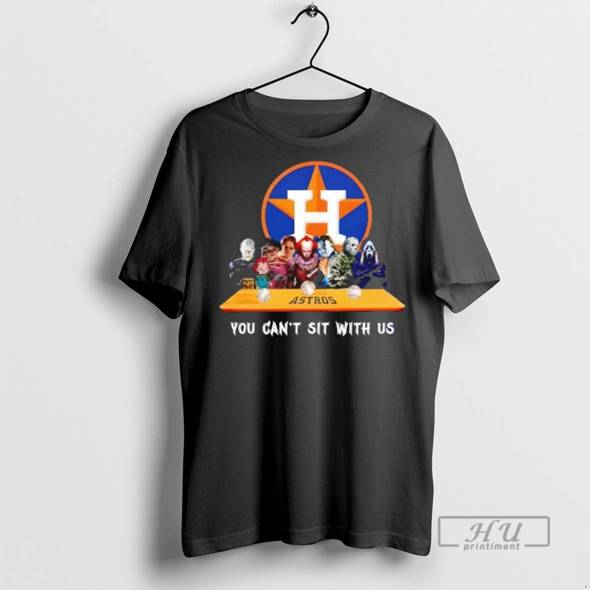 Trending Horror Movie Characters You Cant Sit With Us - Adult & Kids T-Shirts, Sweatshirts & Hoodies apparel design preview 1