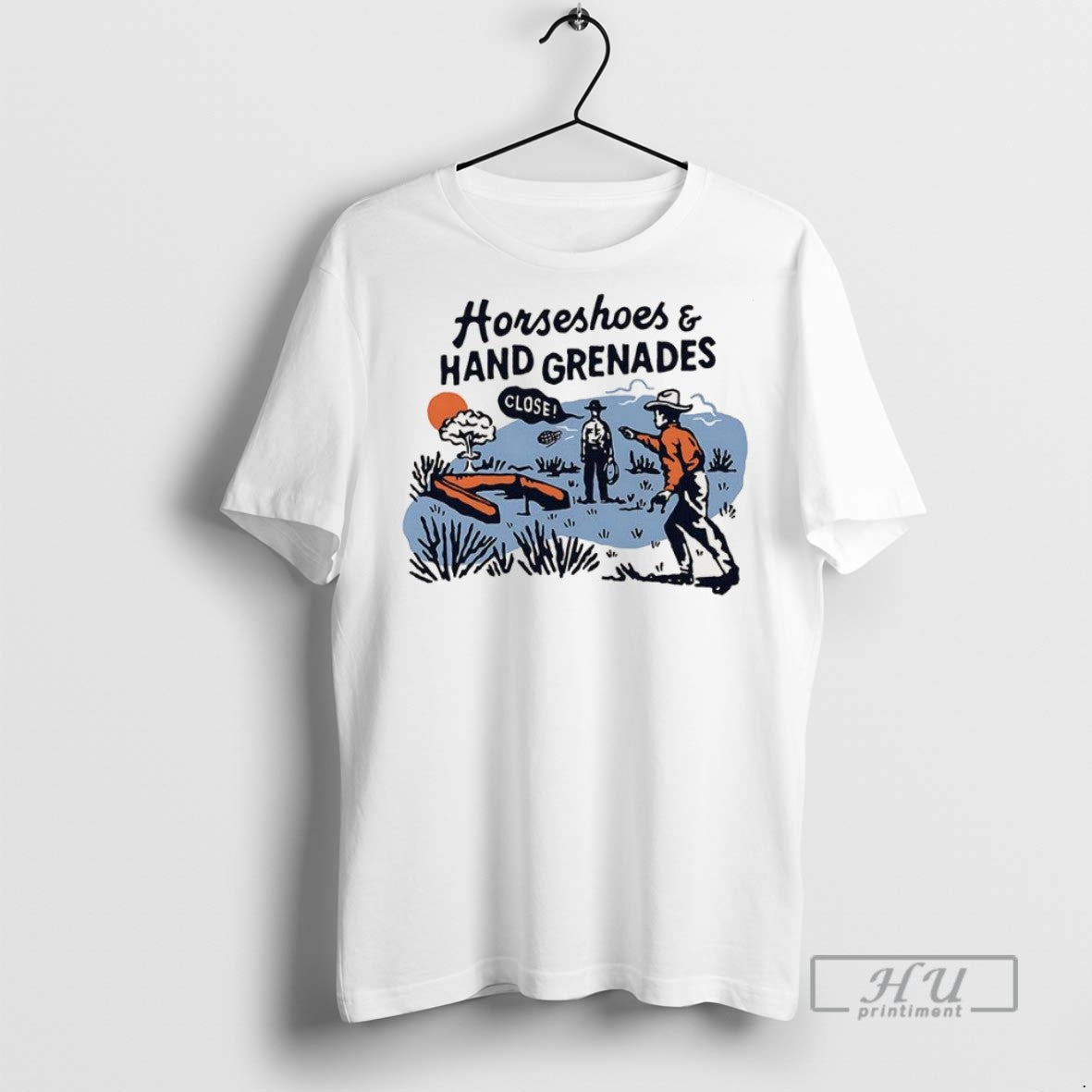 Trending Horseshoes And Hand Grenades - Adult & Kids T-Shirts, Sweatshirts & Hoodies apparel design preview 1