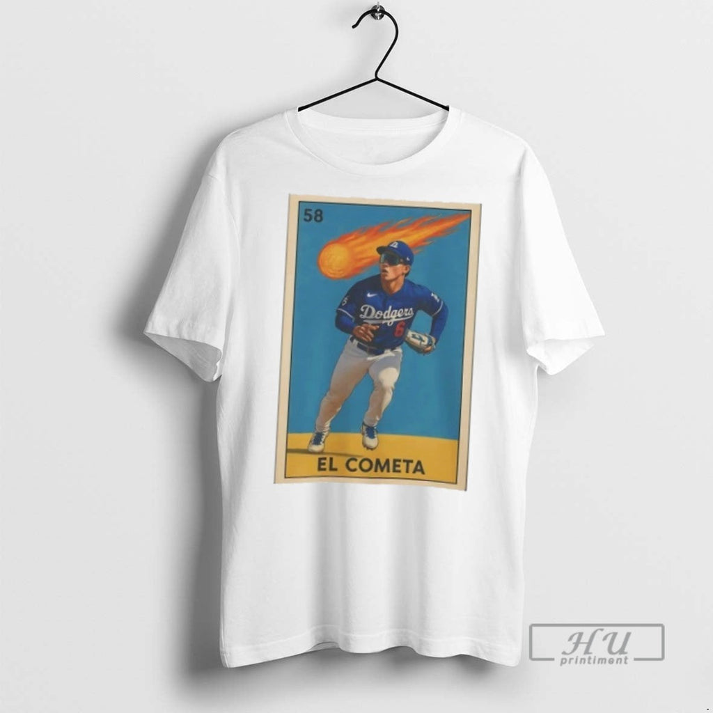 Trending Hyeseong Kim El Cometa La Dodgers - Adult & Kids T-Shirts, Sweatshirts & Hoodies apparel design preview 1