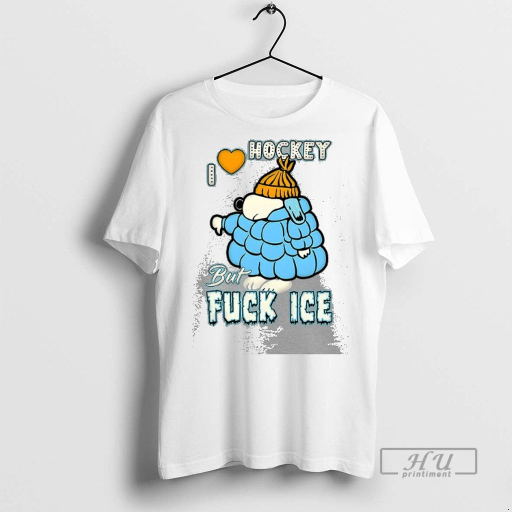 Trending I Love Hockey But Fuck Ice - Adult & Kids T-Shirts, Sweatshirts & Hoodies apparel design preview 1