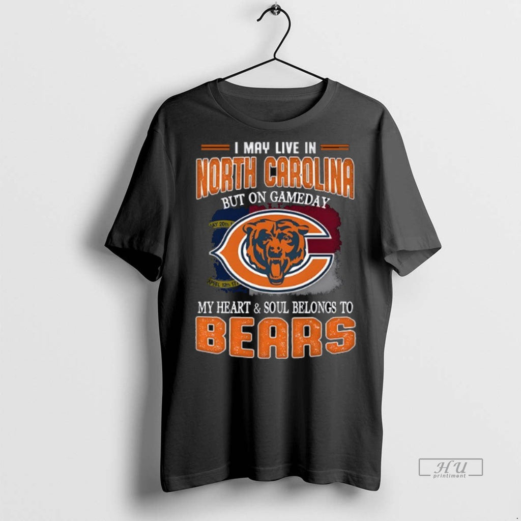 Trending I May Live In North Carolina But On Gameday - Adult & Kids T-Shirts, Sweatshirts & Hoodies apparel design preview 1