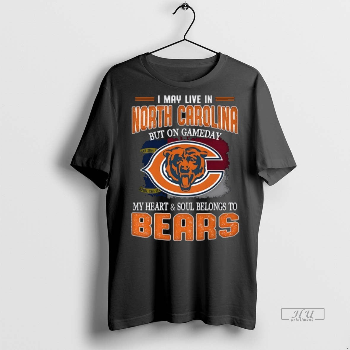 Trending I May Live In North Carolina But On Gameday - Adult & Kids T-Shirts, Sweatshirts & Hoodies apparel design preview 1