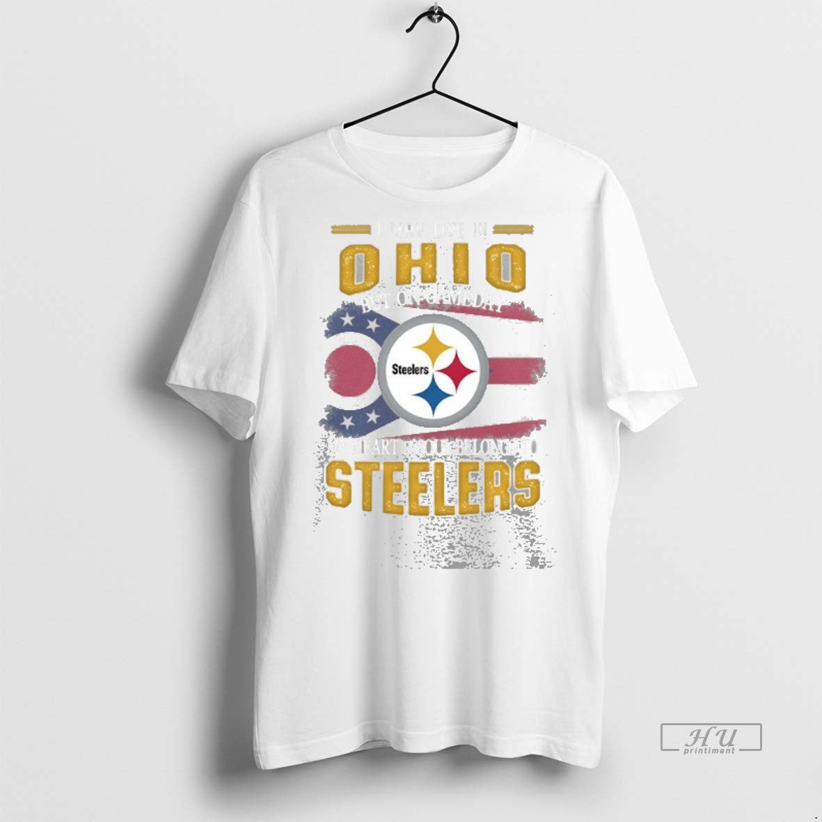 Trending I May Live In Ohio But On Gameday My Heart - Adult & Kids T-Shirts, Sweatshirts & Hoodies apparel design preview 1