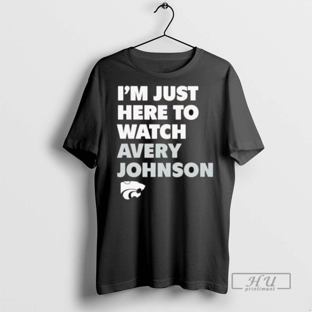 Trending Im Just Here To Watch Avery Johnson Kansas - Adult & Kids T-Shirts, Sweatshirts & Hoodies apparel design preview 1