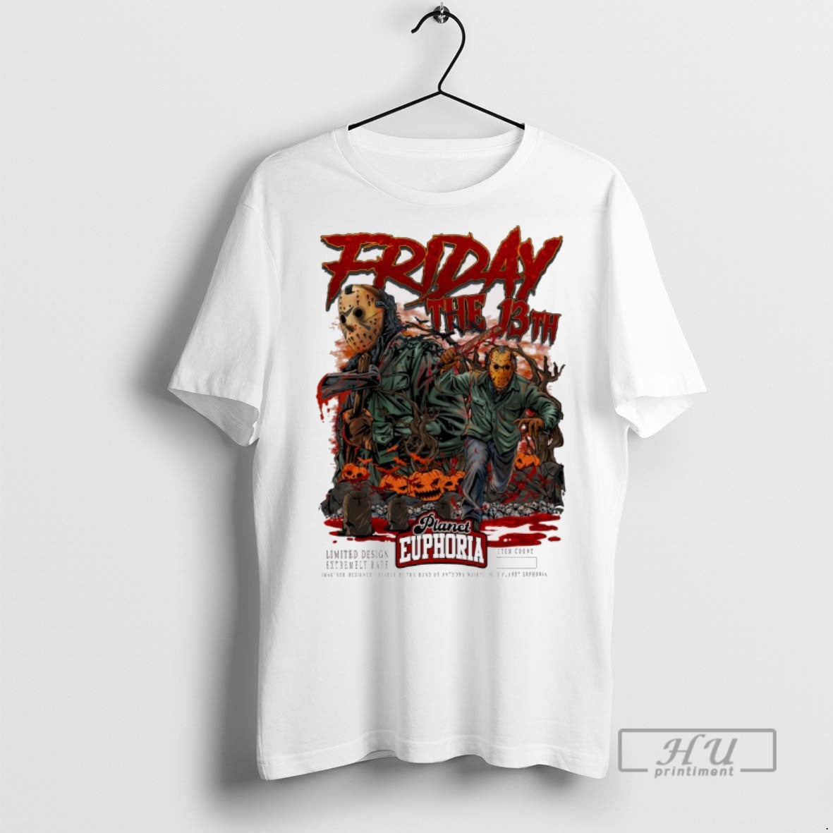 Trending Jv Halloween Friday The 13th Planet Euphoria - Adult & Kids T-Shirts, Sweatshirts & Hoodies apparel design preview 1