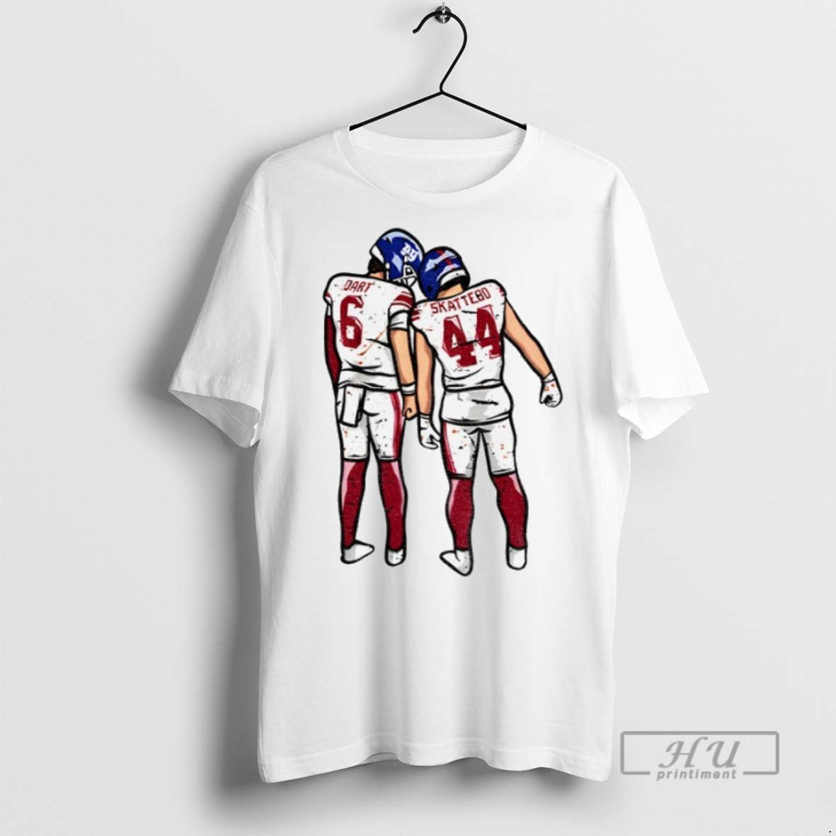 Trending Jaxson Dart Cam Skattebo New York Football - Adult & Kids T-Shirts, Sweatshirts & Hoodies apparel design preview 1