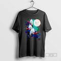 Trending Jeff The Land Shark Under Moon Graphic - Adult & Kids T-Shirts, Sweatshirts & Hoodies apparel design preview 1
