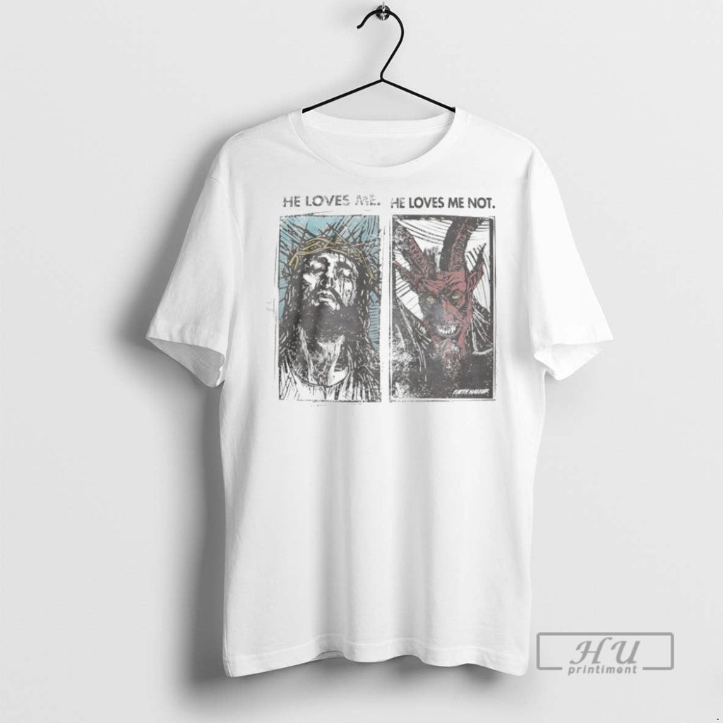 Trending Jesus He Loves Me And Devil Not Graphic - Adult & Kids T-Shirts, Sweatshirts & Hoodies apparel design preview 1