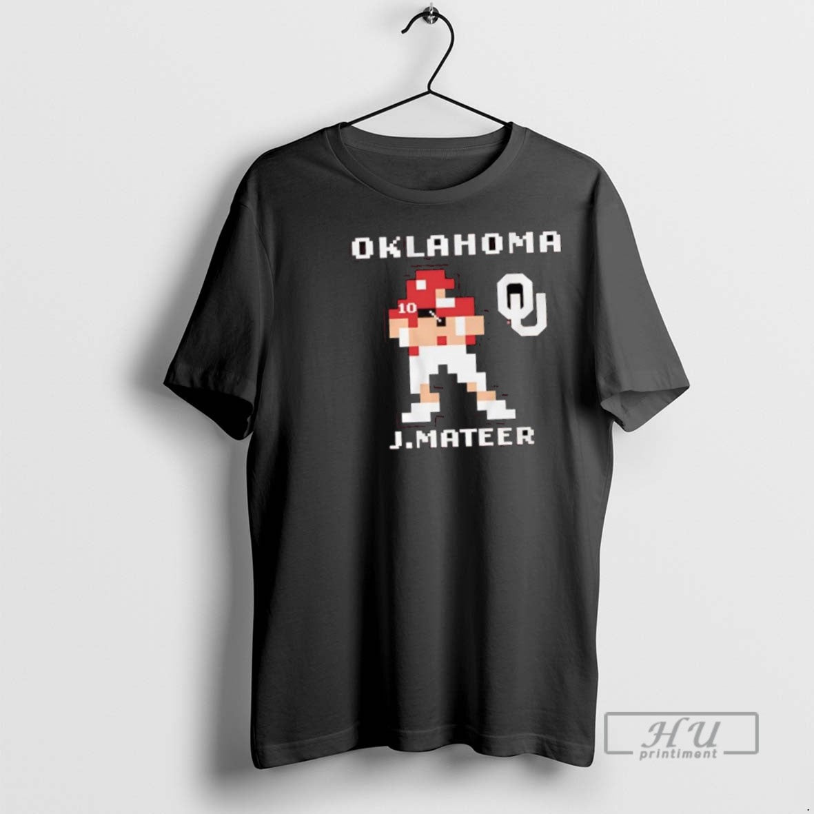 Trending John Mateer Pixel Oklahoma Football Player - Adult & Kids T-Shirts, Sweatshirts & Hoodies apparel design preview 1