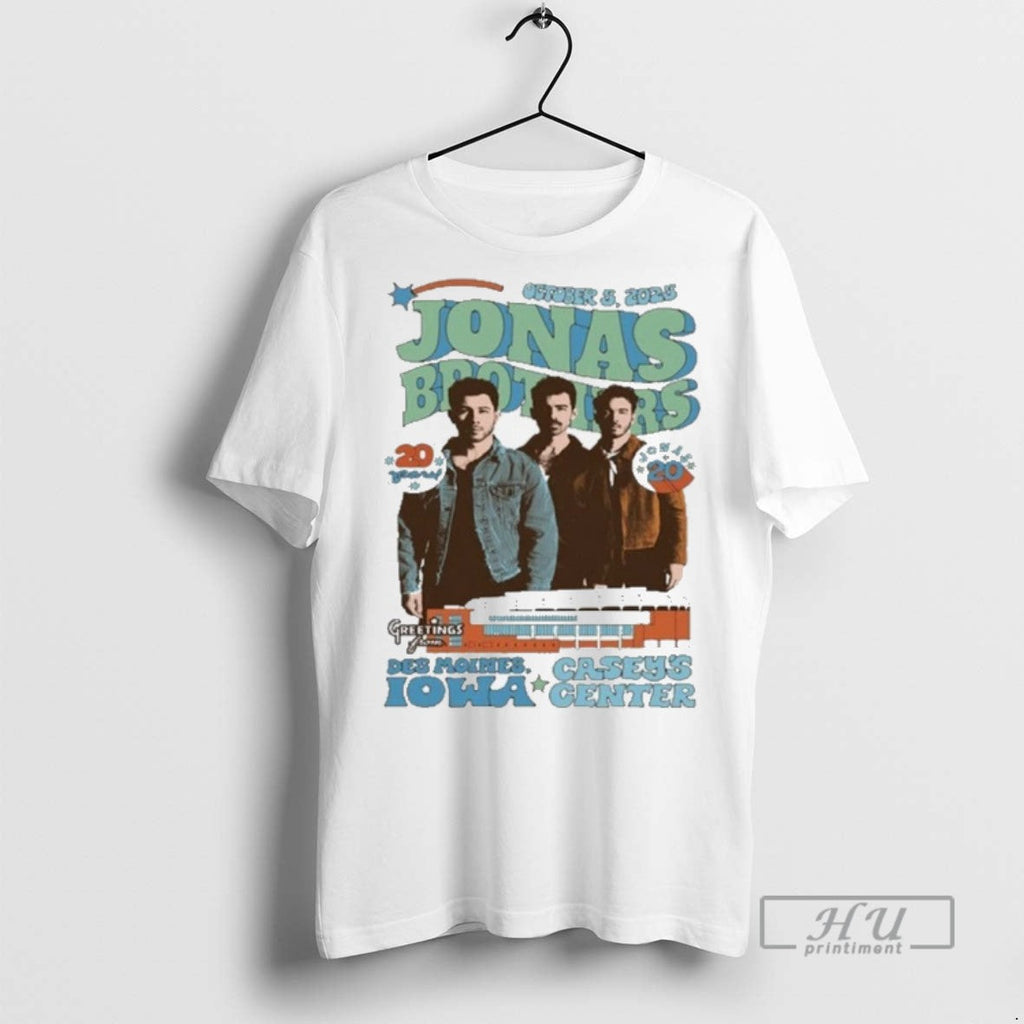 Trending Jonas Brothers Des Moines Ia Oct 05 2025 - Adult & Kids T-Shirts, Sweatshirts & Hoodies apparel design preview 1