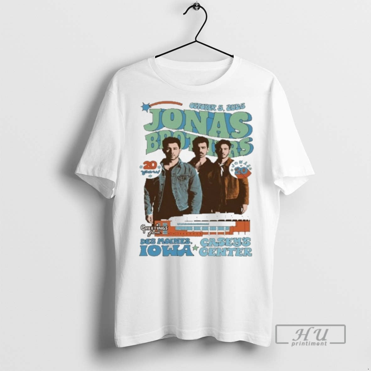 Trending Jonas Brothers Des Moines Ia Oct 05 2025 - Adult & Kids T-Shirts, Sweatshirts & Hoodies apparel design preview 1