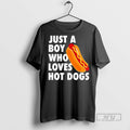 Trending Just A Boy Who Loves Hot Dogs Graphic - Adult & Kids T-Shirts, Sweatshirts & Hoodies apparel design preview 1