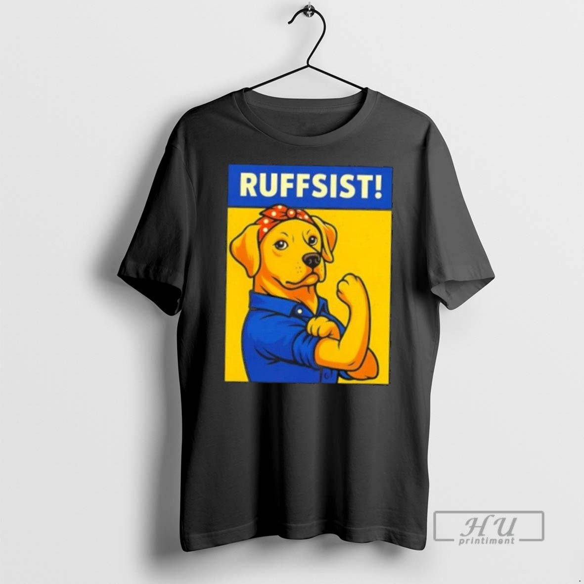 Trending Labrador Dog Ruffsist Rosie The Riverter - Adult & Kids T-Shirts, Sweatshirts & Hoodies apparel design preview 1