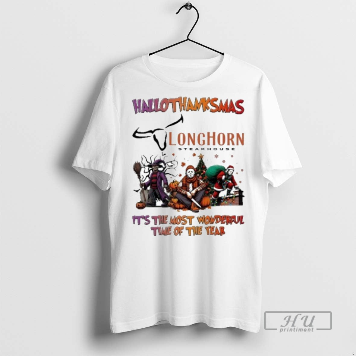 Trending Longhorn Steakhouse Horror Film - Adult & Kids T-Shirts, Sweatshirts & Hoodies apparel design preview 1
