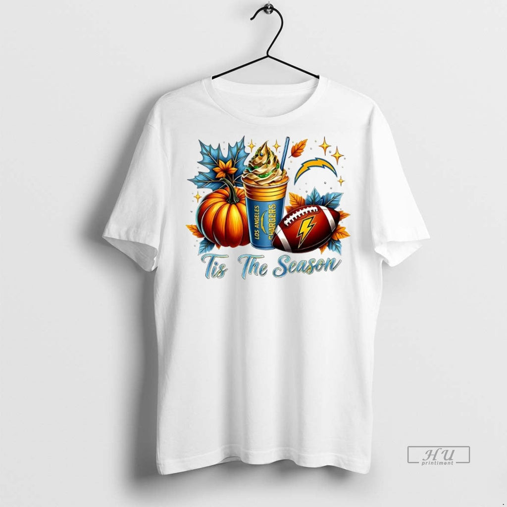 Trending Los Angeles Chargers Tis The Season - Adult & Kids T-Shirts, Sweatshirts & Hoodies apparel design preview 1