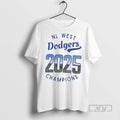 Trending Los Angeles Dodgers 2025 Nl West Champs - Adult & Kids T-Shirts, Sweatshirts & Hoodies apparel design preview 1