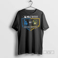 Trending Los Angeles Dodgers Vs Milwaukee Brewers - Adult & Kids T-Shirts, Sweatshirts & Hoodies apparel design preview 1