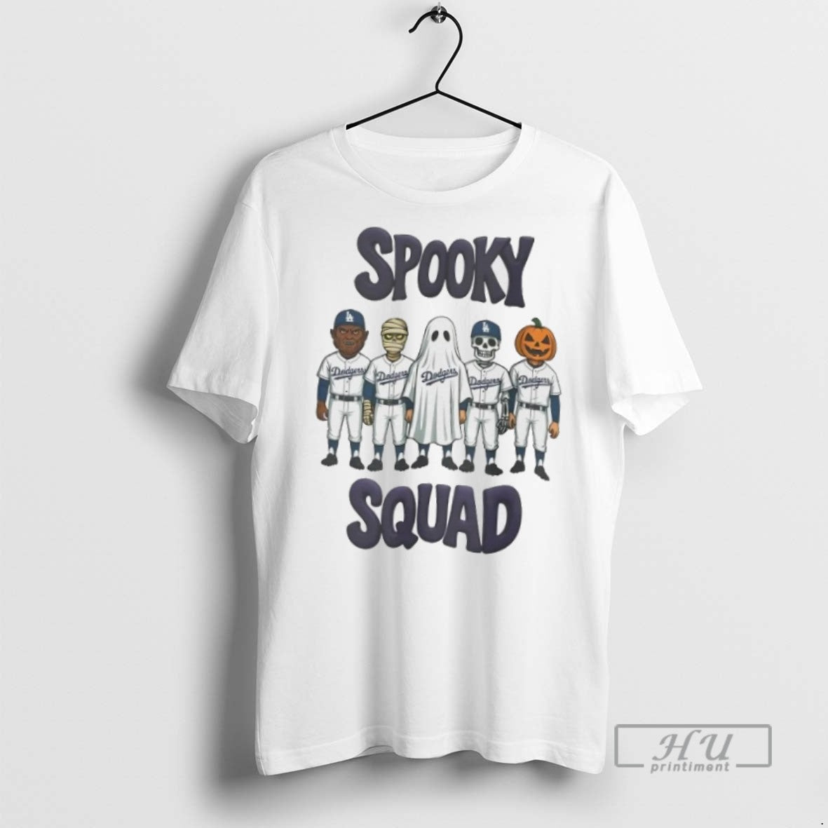 Trending Los Angeles Dodgers Spooky Squad Halloween - Adult & Kids T-Shirts, Sweatshirts & Hoodies apparel design preview 1