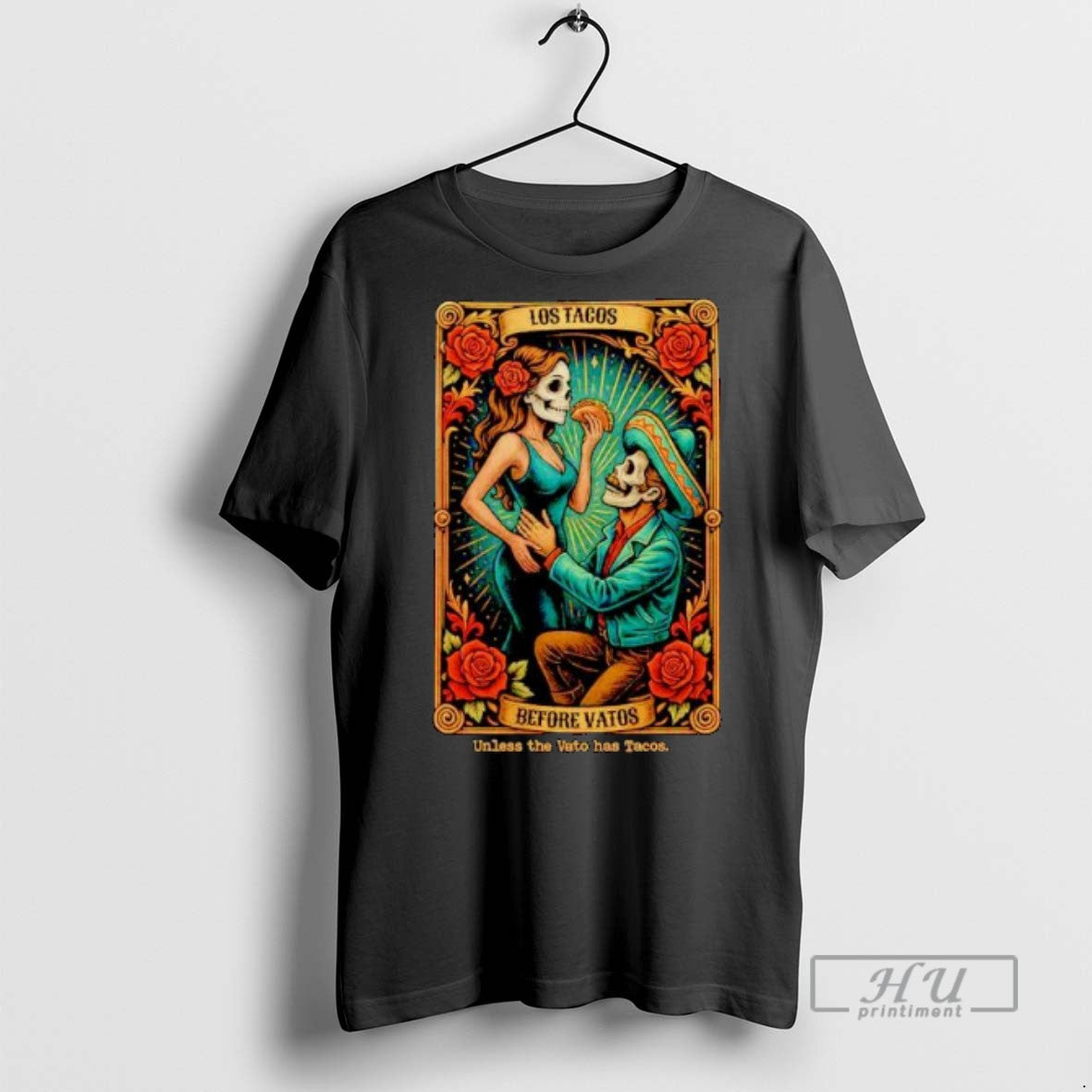 Trending Los Tacos Before Vatos Tarot Card Ornaments - Adult & Kids T-Shirts, Sweatshirts & Hoodies apparel design preview 1
