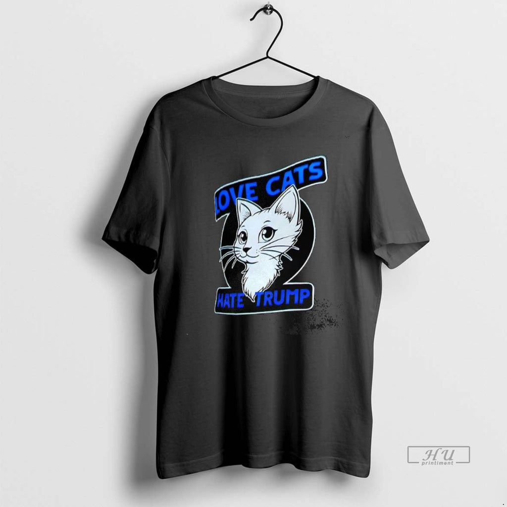 Trending Love Cats Hate Trump Sweater - Adult & Kids T-Shirts, Sweatshirts & Hoodies apparel design preview 1