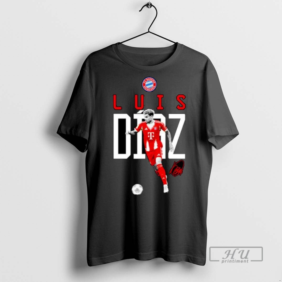 Trending Luis Diaz Bayern Munchen Fc Signature - Adult & Kids T-Shirts, Sweatshirts & Hoodies apparel design preview 1