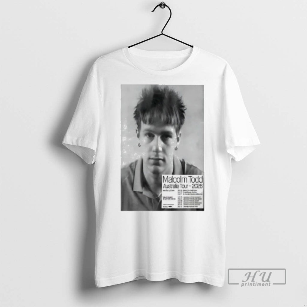 Trending Malcolm Todd Australia Tour February 2026 - Adult & Kids T-Shirts, Sweatshirts & Hoodies apparel design preview 1