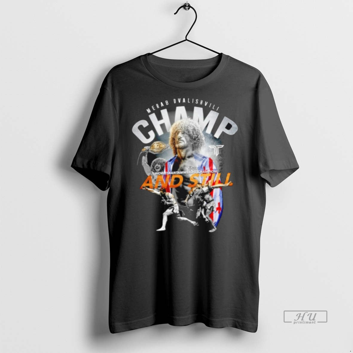 Trending Merab Dvalishvili And Still World - Adult & Kids T-Shirts, Sweatshirts & Hoodies apparel design preview 1