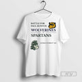 Trending Michigan Wolverines Vs State Spartans Battle - Adult & Kids T-Shirts, Sweatshirts & Hoodies apparel design preview 1