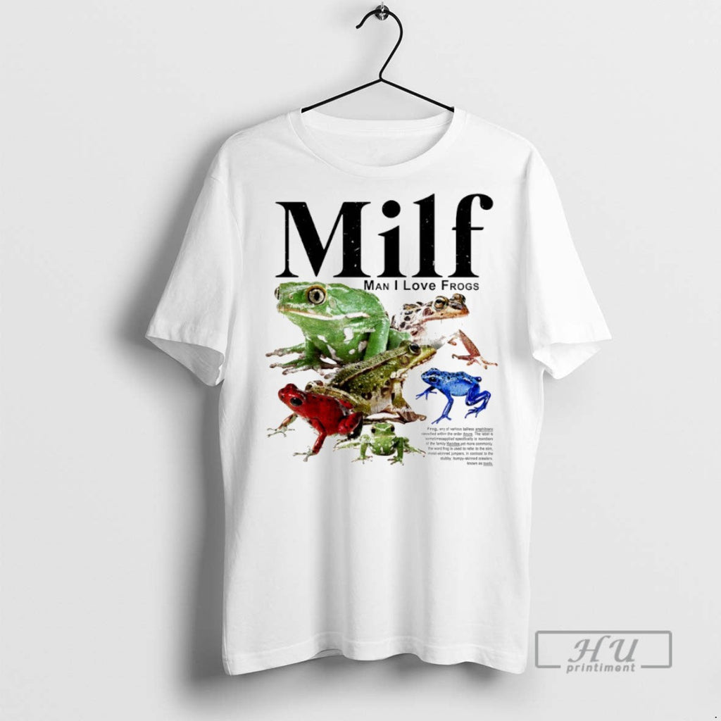 Trending Milf Man I Love Frogs Graphic - Adult & Kids T-Shirts, Sweatshirts & Hoodies apparel design preview 1