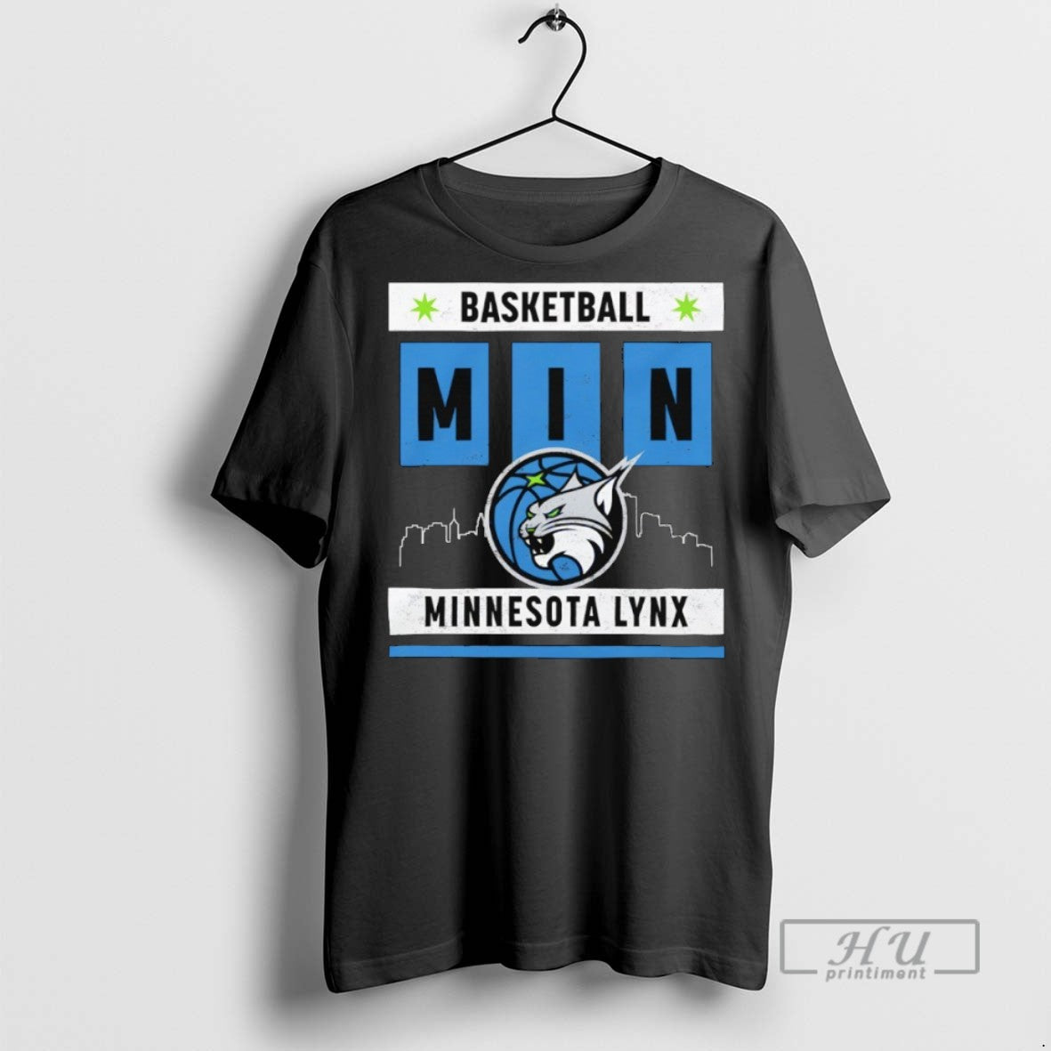 Trending Minnesota Lynx Basketball Skyline - Adult & Kids T-Shirts, Sweatshirts & Hoodies apparel design preview 1