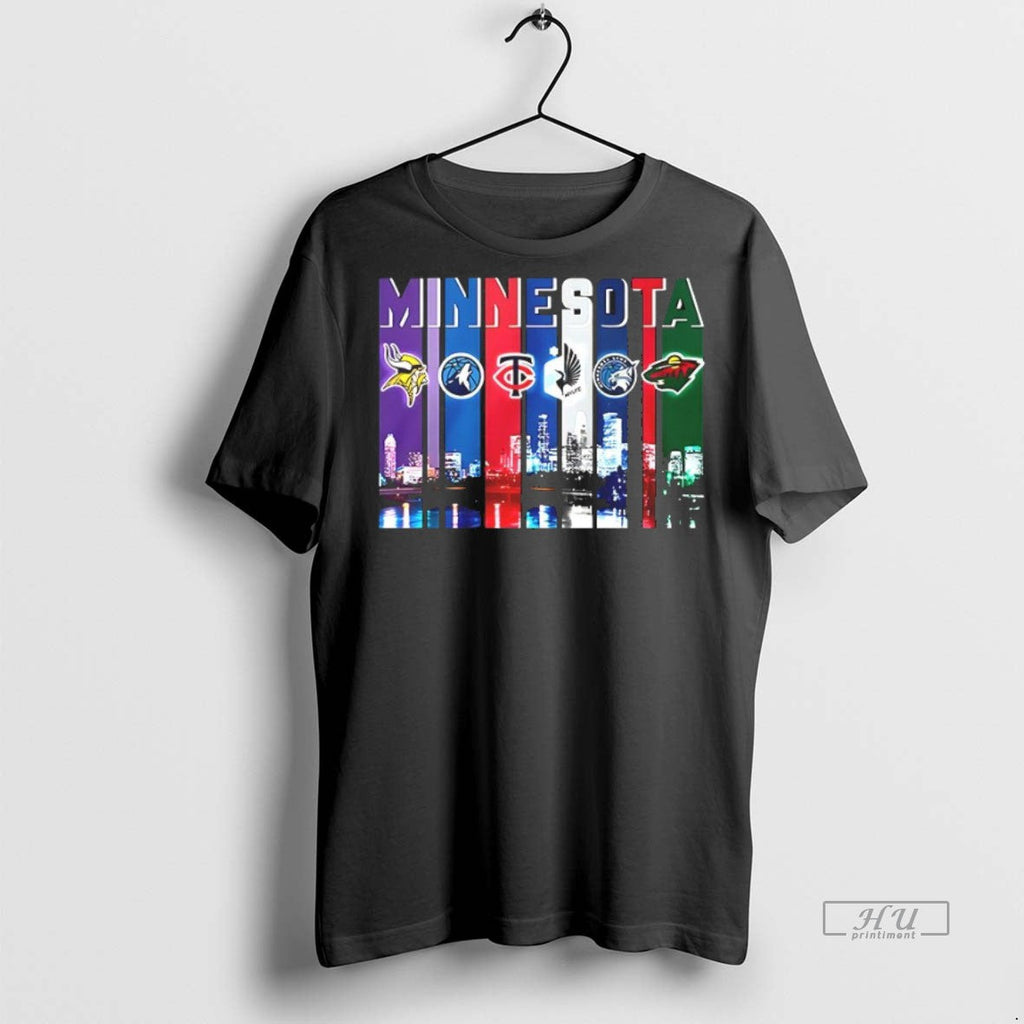 Trending Minnesota Timberwolves Twins Vikings Wild - Adult & Kids T-Shirts, Sweatshirts & Hoodies apparel design preview 1