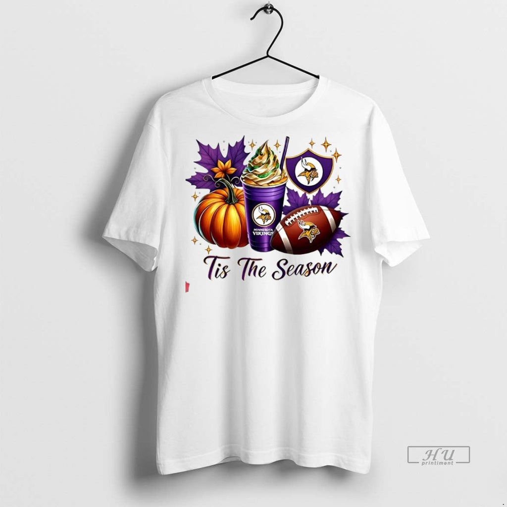 Trending Minnesota Vikings Tis The Season Halloween - Adult & Kids T-Shirts, Sweatshirts & Hoodies apparel design preview 1