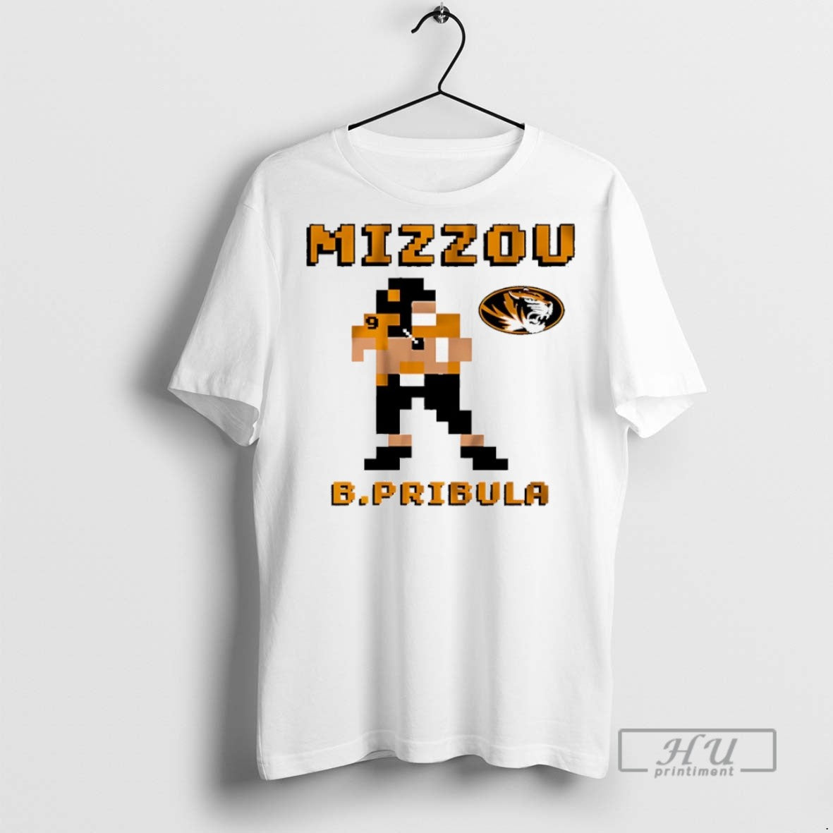 Trending Missouri Tigers Football Beau Pribula Retro - Adult & Kids T-Shirts, Sweatshirts & Hoodies apparel design preview 1